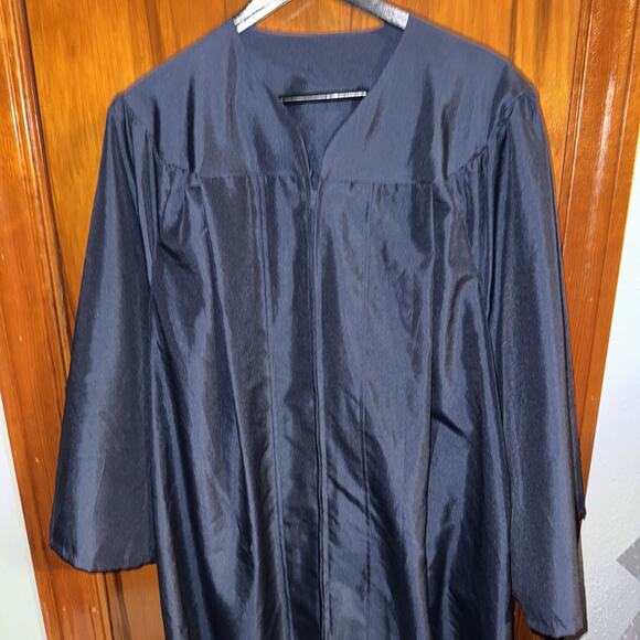 Graduation Gown Collection Dark Blue Navy Blue 5 7 To 5 10 - Picture 1 of 3
